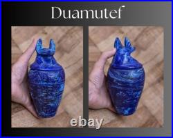 Rare Ancient Egyptian Antiquities 4 Canopic Jars with Pharaonic Inscriptions BC