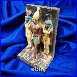 Rare Ancient Egyptian Antiquities Menkaure Hathor and His wife Pharaonic BC