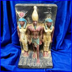 Rare Ancient Egyptian Antiquities Menkaure Hathor and His wife Pharaonic BC