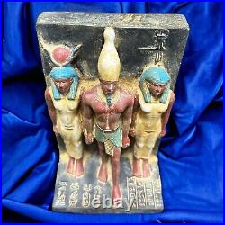 Rare Ancient Egyptian Antiquities Menkaure Hathor and His wife Pharaonic BC