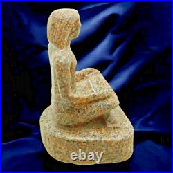 Rare Ancient Egyptian Antiquities Scribe Statue Unique Pharaonic Egyptian BC