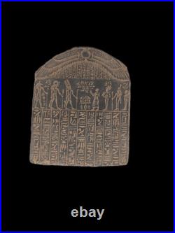 Rare Ancient Egyptian Antiquities Stone Stela Book of Dead Sacred Paradise