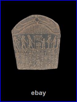 Rare Ancient Egyptian Antiquities Stone Stela Book of Dead Sacred Paradise