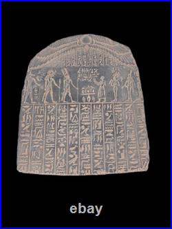 Rare Ancient Egyptian Antiquities Stone Stela Book of Dead Sacred Paradise
