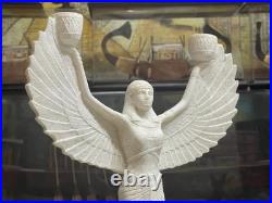 Rare Ancient Egyptian Antiquities Winged Isis Statue Goddess Of Love Egyptian BC