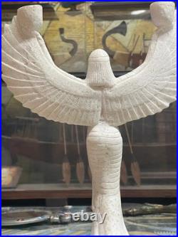 Rare Ancient Egyptian Antiquities Winged Isis Statue Goddess Of Love Egyptian BC
