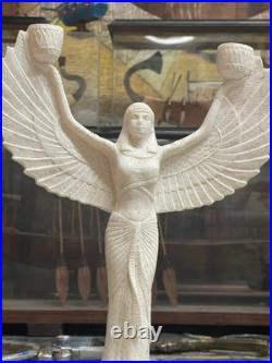 Rare Ancient Egyptian Antiquities Winged Isis Statue Goddess Of Love Egyptian BC