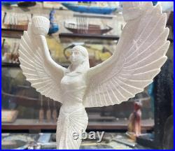 Rare Ancient Egyptian Antiquities Winged Isis Statue Goddess Of Love Egyptian BC