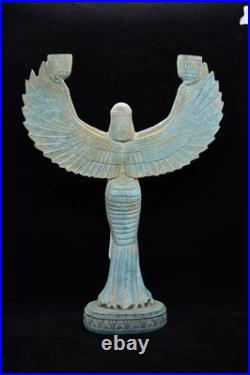 Rare Ancient Egyptian Antiquities Winged Isis Statue Goddess Of Love Egyptian BC