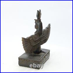 Rare Ancient Egyptian Antiquities Winged Statue Of Goddess Isis Protection BC