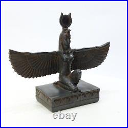 Rare Ancient Egyptian Antiquities Winged Statue Of Goddess Isis Protection BC