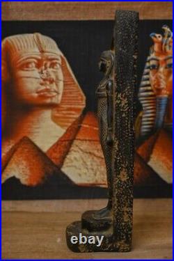 Rare Ancient Egyptian Goddess Hathor Black Sculpture Exquisite Antiquity from