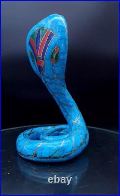 Rare Ancient Egyptian Pharaonic Cobra Statue Antiques Collectible Piece B. C