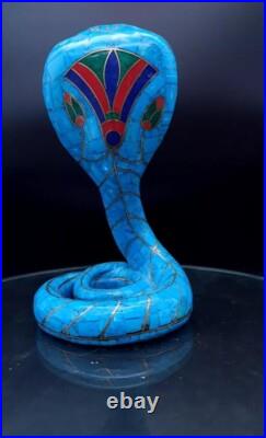 Rare Ancient Egyptian Pharaonic Cobra Statue Antiques Collectible Piece B. C