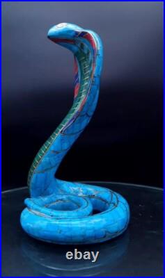 Rare Ancient Egyptian Pharaonic Cobra Statue Antiques Collectible Piece B. C
