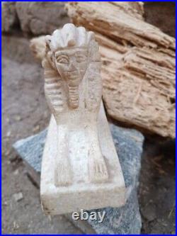 Rare Ancient Egyptian Pharaonic Sphinx Statue Antiques Unique Collectible B