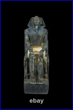 Rare Ancient Egyptian Statue Khafre King of Egypt Pharaonic Antiques Unique BC