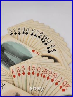 Rare Antique 1930's C & O- F. F. V. Railroad Via Washington Playing Cards-Complete
