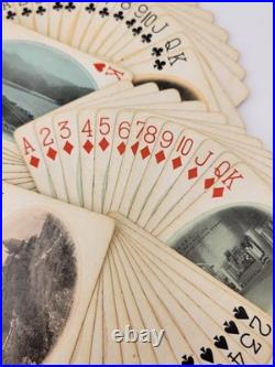 Rare Antique 1930's C & O- F. F. V. Railroad Via Washington Playing Cards-Complete