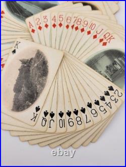 Rare Antique 1930's C & O- F. F. V. Railroad Via Washington Playing Cards-Complete