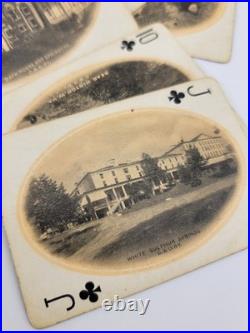 Rare Antique 1930's C & O- F. F. V. Railroad Via Washington Playing Cards-Complete