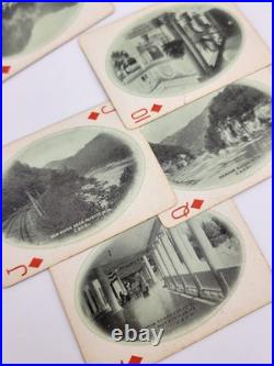 Rare Antique 1930's C & O- F. F. V. Railroad Via Washington Playing Cards-Complete