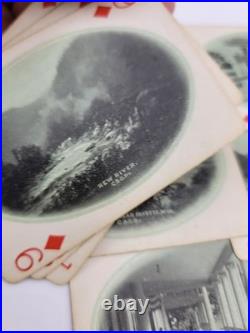 Rare Antique 1930's C & O- F. F. V. Railroad Via Washington Playing Cards-Complete