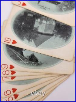 Rare Antique 1930's C & O- F. F. V. Railroad Via Washington Playing Cards-Complete