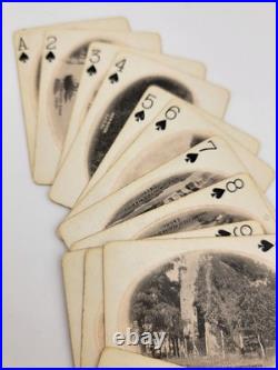 Rare Antique 1930's C & O- F. F. V. Railroad Via Washington Playing Cards-Complete