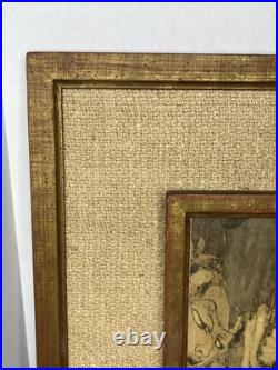 Rare Antique Ajanta Caves Maya Mother of Ajanta Buddha Handmade Frames Art 23.5