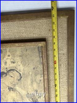 Rare Antique Ajanta Caves Maya Mother of Ajanta Buddha Handmade Frames Art 23.5