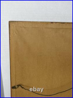 Rare Antique Ajanta Caves Maya Mother of Ajanta Buddha Handmade Frames Art 23.5