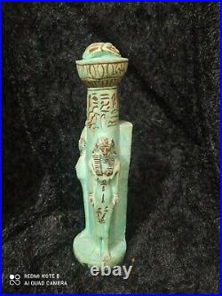 Rare Antique Ancient Egyptian Pharaonic Statue Green Stone