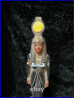 Rare Antique Ancient Egyptian Statue Figurine Isis Goddess of the Moon 2181 31cm