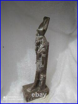 Rare Antique Ancient Egyptian Statue King Ramses II with his wife Granite 34 cm