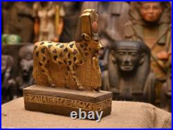 Rare Antique Ancient Egyptian Stone Statue Hathor in the Form Cow Pharaonic