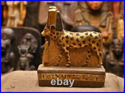 Rare Antique Ancient Egyptian Stone Statue Hathor in the Form Cow Pharaonic
