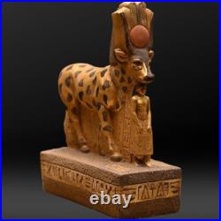 Rare Antique Ancient Egyptian Stone Statue Hathor in the Form Cow Pharaonic