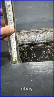 Rare Antique Egyptian Box Statue Pharaonic BC Unique Ancient Antiques