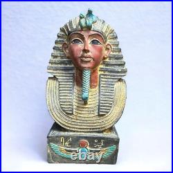 Rare Antique Egyptian King Tutankhamun Unique Statue Pharaonic Collectible BC