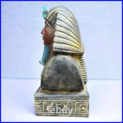 Rare Antique Egyptian King Tutankhamun Unique Statue Pharaonic Collectible BC