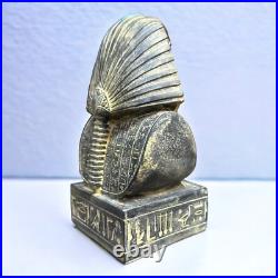 Rare Antique Egyptian King Tutankhamun Unique Statue Pharaonic Collectible BC