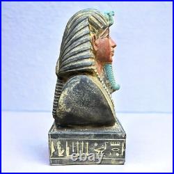 Rare Antique Egyptian King Tutankhamun Unique Statue Pharaonic Collectible BC