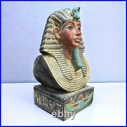 Rare Antique Egyptian King Tutankhamun Unique Statue Pharaonic Collectible BC