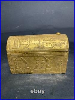 Rare Antique Egyptian Pharaonic Box Statue BC Unique Ancient Antiques