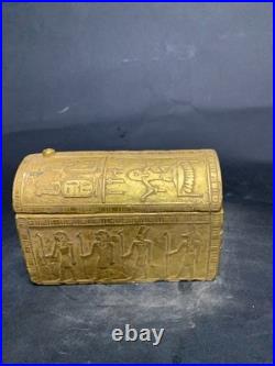 Rare Antique Egyptian Pharaonic Box Statue BC Unique Ancient Antiques