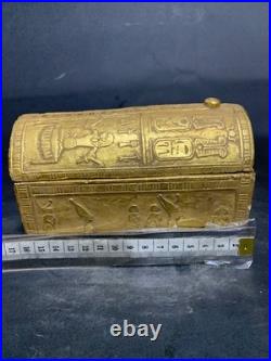 Rare Antique Egyptian Pharaonic Box Statue BC Unique Ancient Antiques