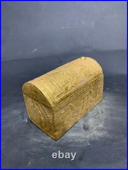 Rare Antique Egyptian Pharaonic Box Statue BC Unique Ancient Antiques