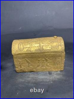 Rare Antique Egyptian Pharaonic Box Statue BC Unique Ancient Antiques