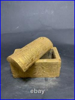 Rare Antique Egyptian Pharaonic Box Statue BC Unique Ancient Antiques